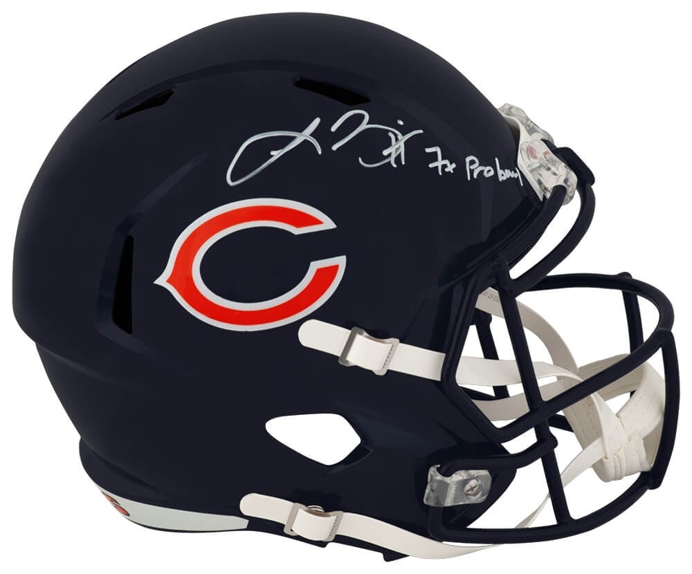 Chicago Bears Full Size Replica Helmet Signed by Lance Briggs with 7x Pro Bowl Inscription (1 of 1)