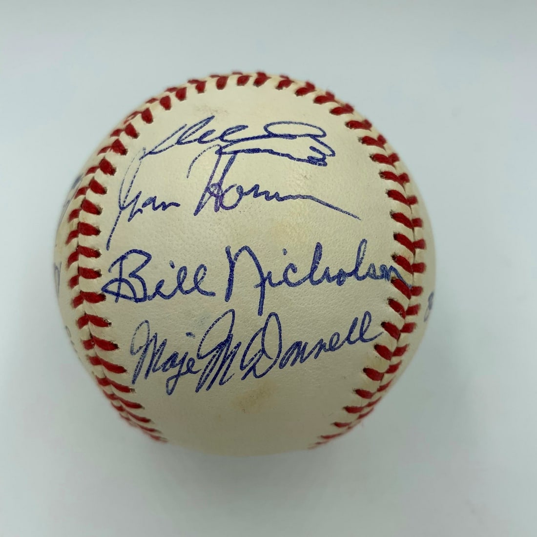 Philadelphia Phillies 1950 NL Champs Signed Baseball With JSA Letter: Philadelphia Phillies 1950 NL Champs Signed Baseball With JSA Letter This is an official National League baseball signed by members of the 1950 Philadelphia Phillies, known as the "Whiz Kids," commemo