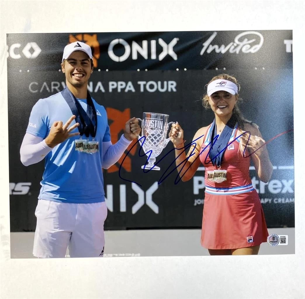 Signed 11x14 Pickleball Photo Ben Johns Beckett BAS (1 of 3)