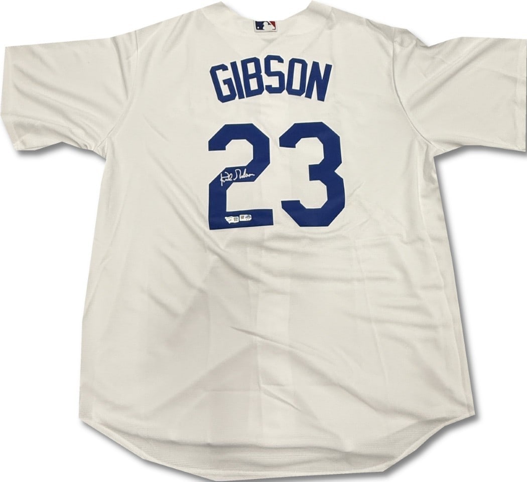 Kirk Gibson Autographed Los Angeles Dodgers Jersey MLB Authenticated (1 of 3)