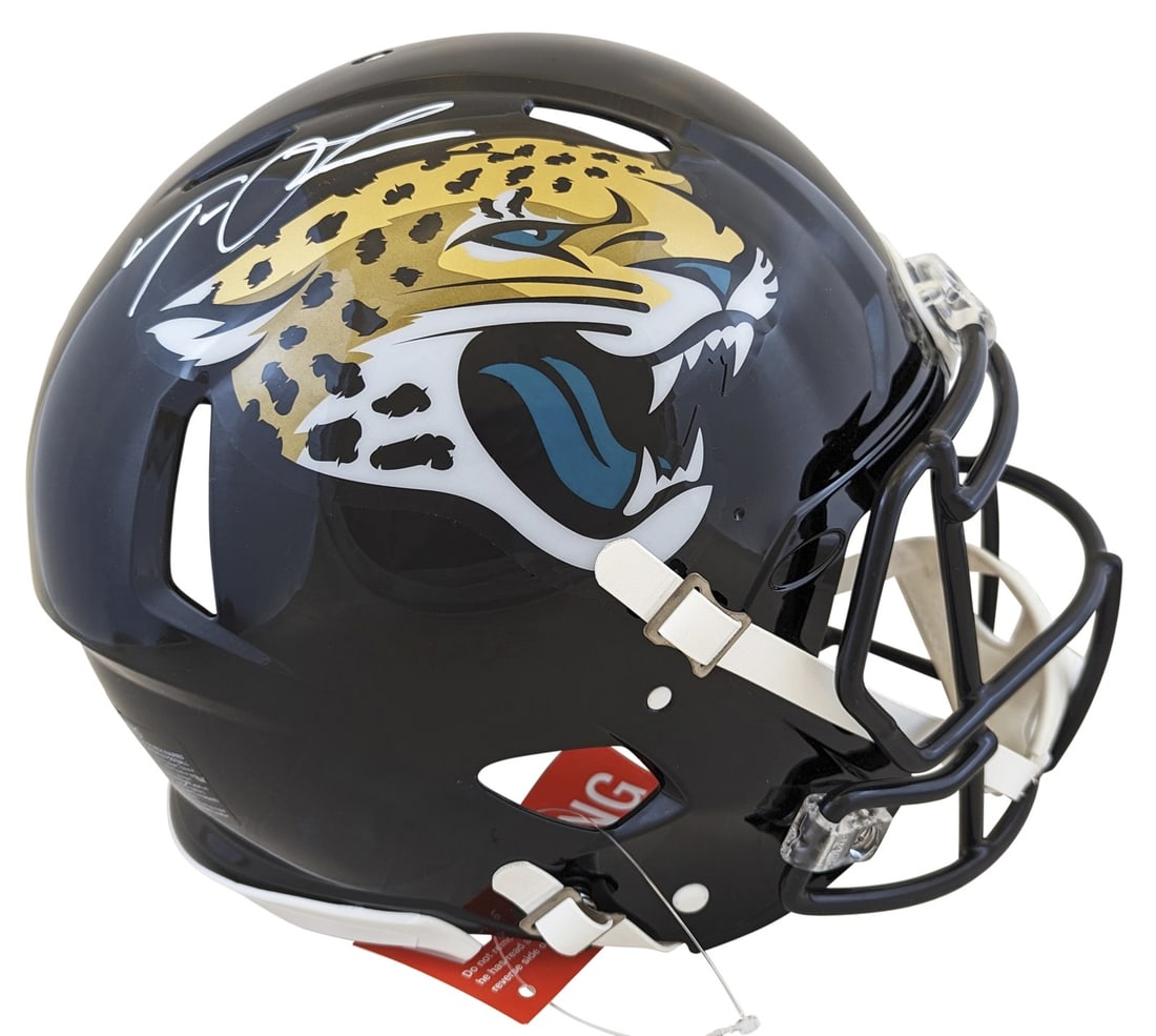 Trevor Lawrence signed Jacksonville Jaguars full size Speed Proline helmet (1 of 3)