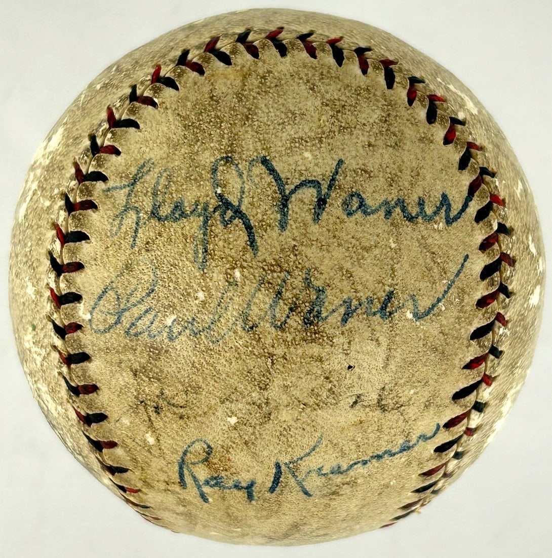 Official National League Baseball signed by Paul and Lloyd Waner PSA DNA LOA: Official National League Baseball signed by Paul and Lloyd Waner PSA DNA LOA Offered is an original late 1920s-early 1930s Official National League baseball signed by sibling Hall of Famers Paul Waner