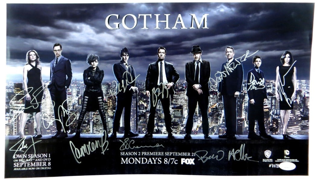 Gotham Cast Signed Poster 10.25x18 JSA Authenticated 11 Autos (1 of 5)