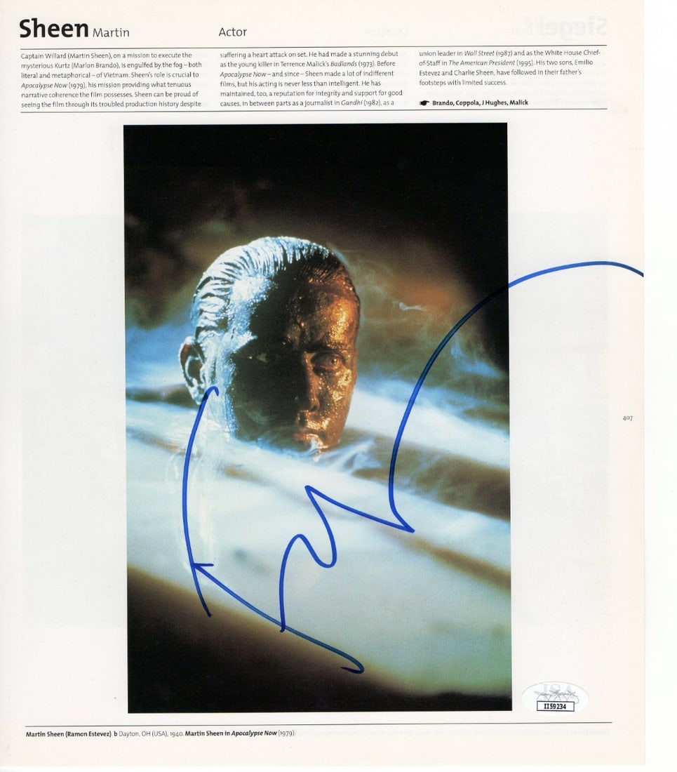 Signed Francis Ford Coppola Photograph Apocalypse Now JSA Authenticated (1 of 2)