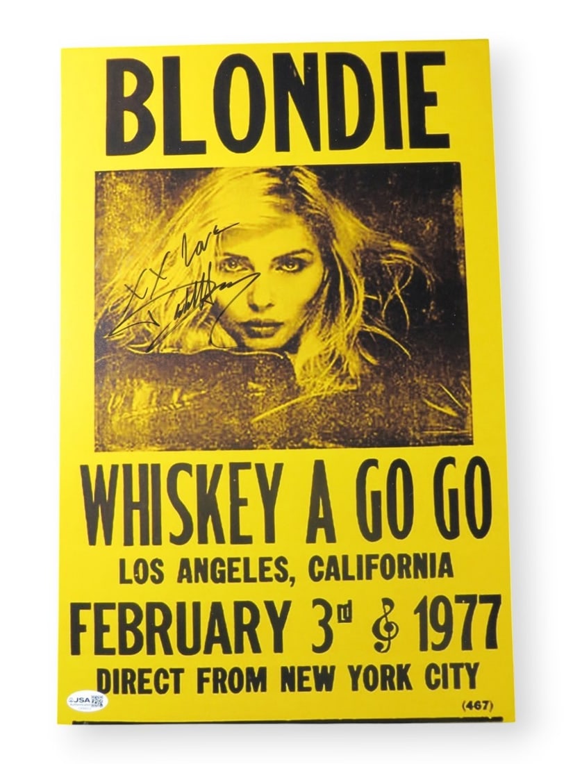 11X17 Signed Original Photograph Debbie Harry Blondie JSA Authenticated: 11X17 Signed Original Photograph Debbie Harry Blondie JSA Authenticated Autographed 11x17 photograph of Deborah Debbie Harry, authenticated by James Spence (JSA). The item is marked as original and is