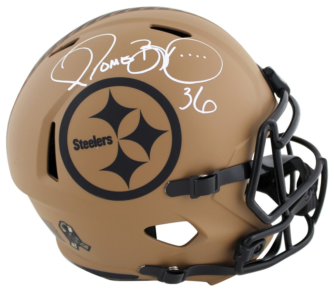 Jerome Bettis Autographed Salute To Service Speed Rep Helmet Beckett Authenticated (1 of 3)