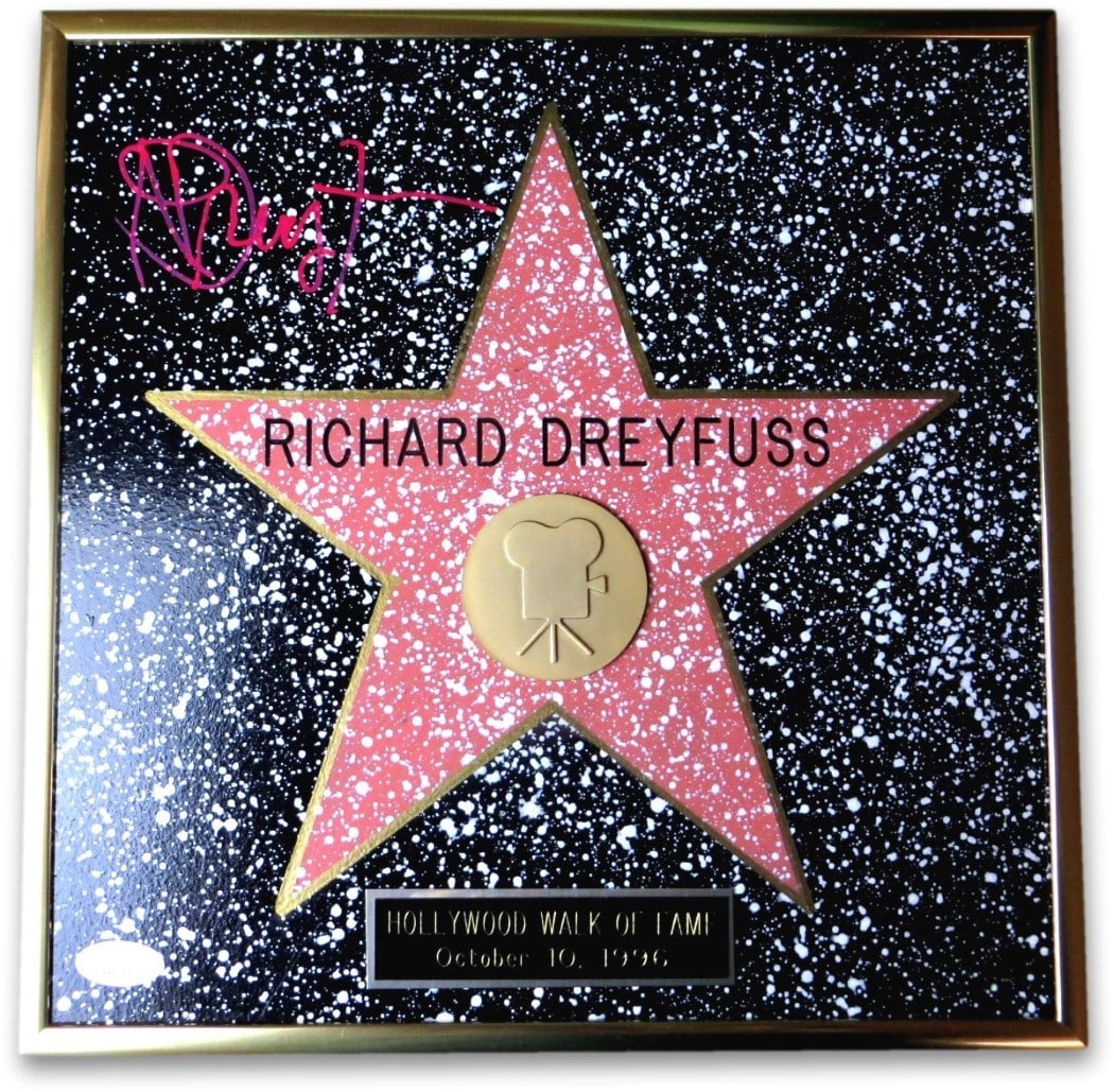 Framed Hollywood Star 12x12 With Richard Dreyfuss Signature JSA Authenticated (1 of 5)