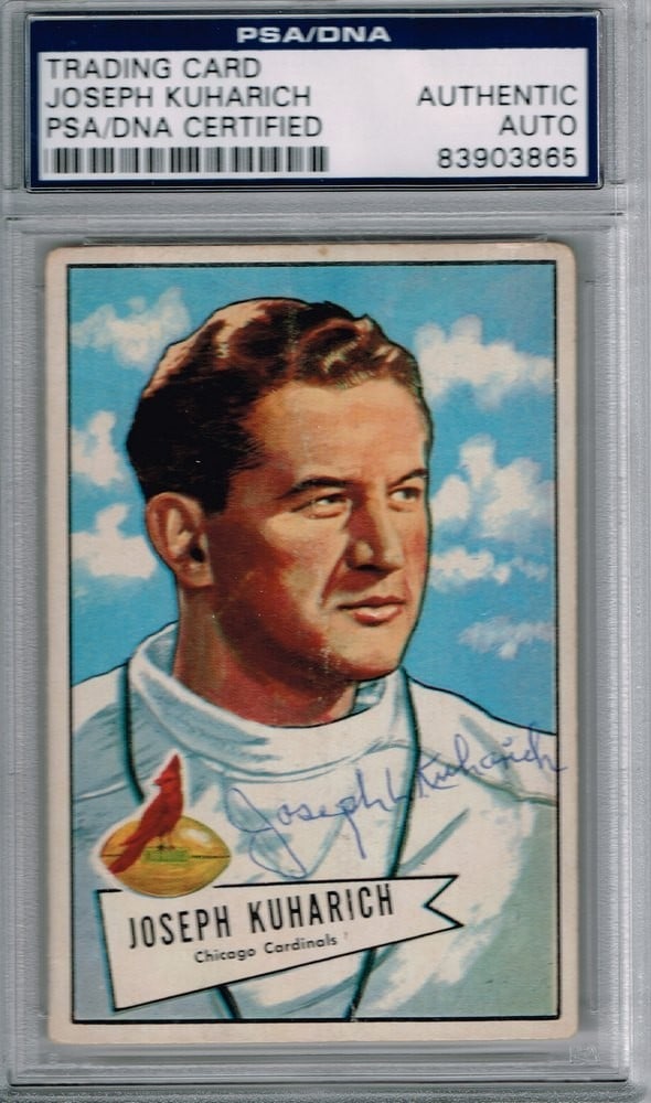 Signed 1952 Bowman Large Football Card Joe Kuharich PSA DNA Authenticated (1 of 1)