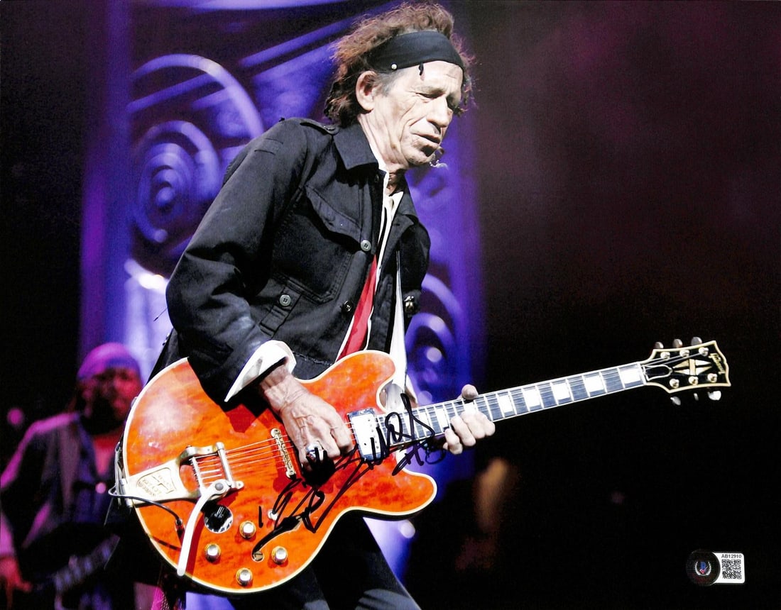 Autographed 11x14 Live Performance Photo of Keith Richards Beckett Certified (1 of 1)