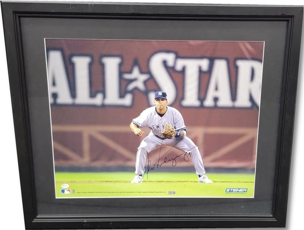 Framed 16x20 Alex Rodriguez Yankees Photo Signed With COA Online Authentics: Framed 16x20 Alex Rodriguez Yankees Photo Signed With COA Online Authentics This framed 16x20 photo features Alex Rodriguez of the New York Yankees with his autograph. The photo is authenticated by On