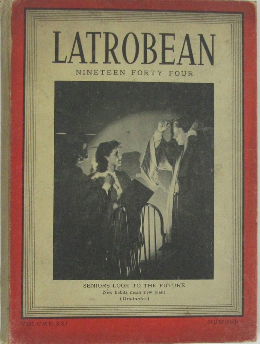 1944 Latrobean Yearbook Featuring Arnold Palmer Golf Memorabilia: 1944 Latrobean Yearbook Featuring Arnold Palmer Golf Memorabilia This is an original 1944 Latrobe High School Latrobean Yearbook featuring Arnold Palmer. The yearbook is a collectible item related to 