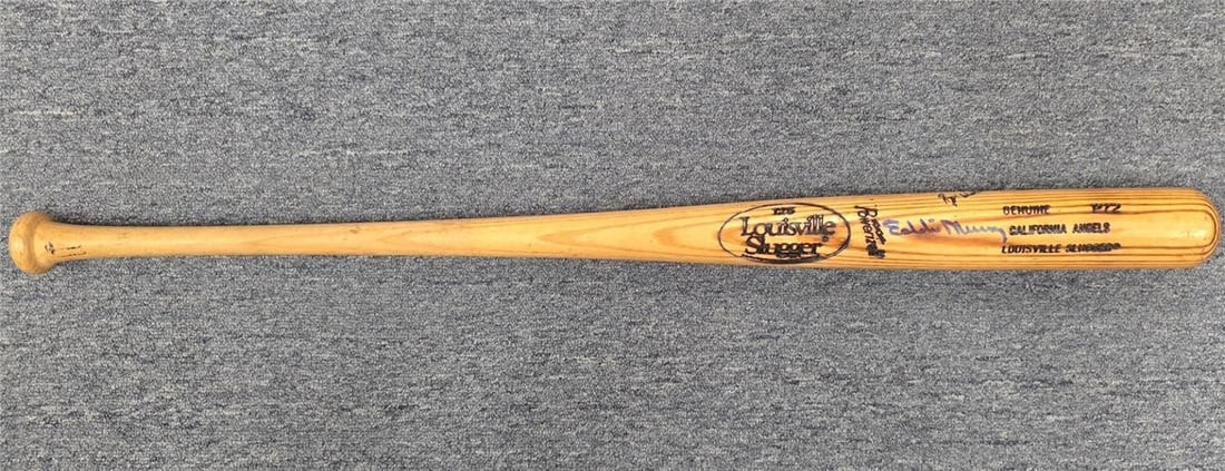 Beckett Authenticated Eddie Murray Autographed California Angels Game Model Bat (1 of 5)