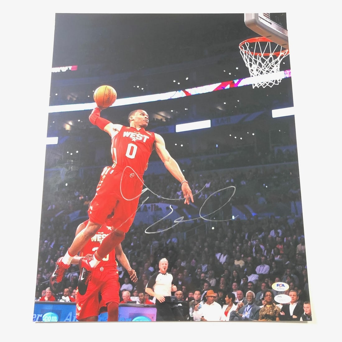PSA DNA authenticated Russell Westbrook 16x20 Thunder signed photo: PSA DNA authenticated Russell Westbrook 16x20 Thunder signed photo This is a professionally printed 16x20 photograph featuring Russell Westbrook of the Oklahoma City Thunder. The photo is hand-signed 