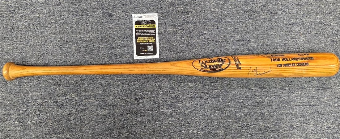 Dodgers C243 Game Model Bat Signed by Todd Hollandsworth JSA Authenticated (1 of 6)