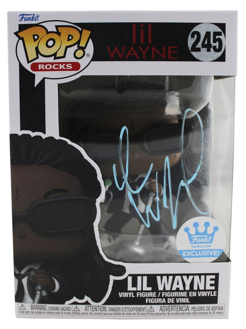 Signed Lil Wayne Funko Pop Vinyl Figure JSA Authenticated #245 (1 of 8)
