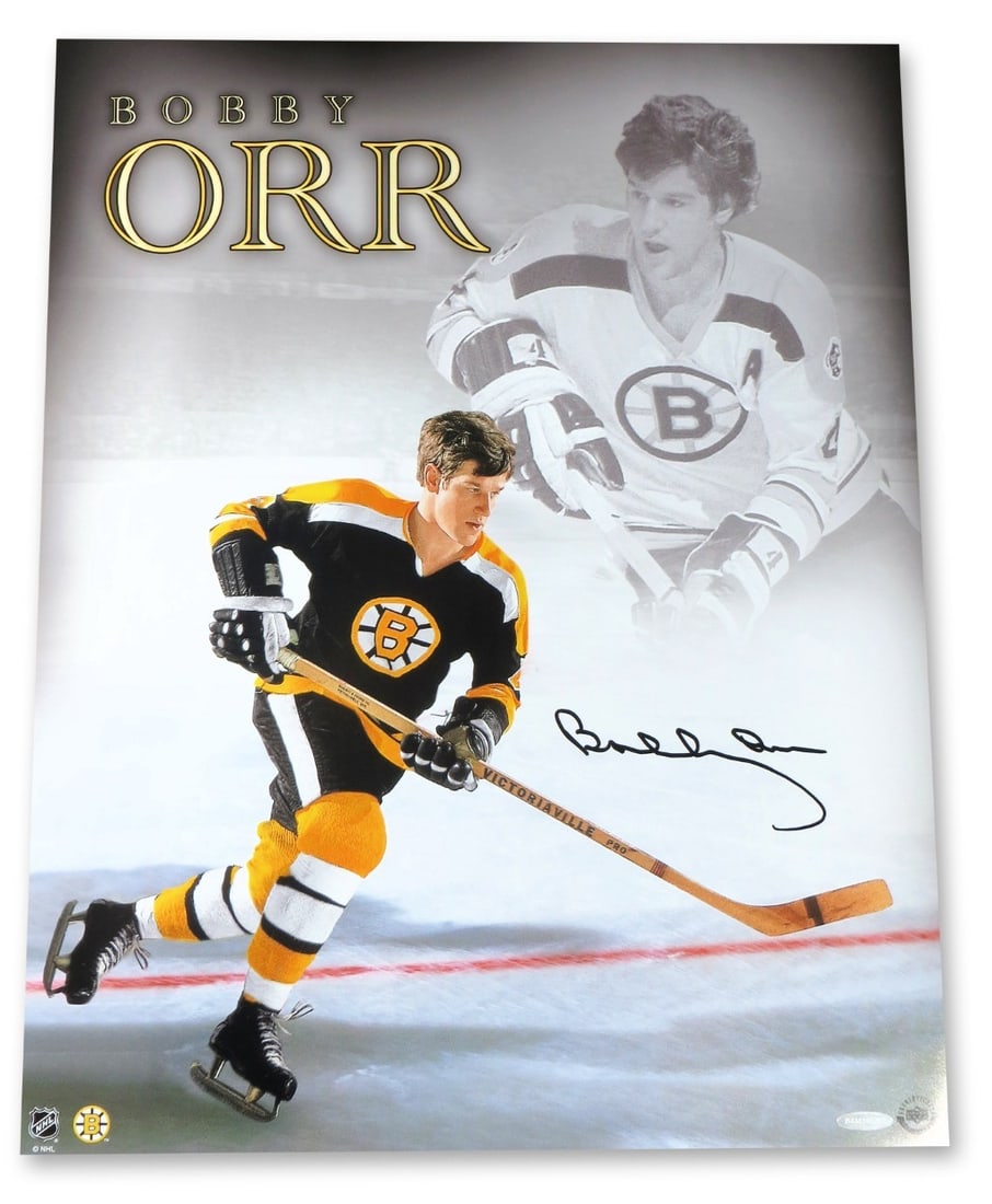 Bobby Orr 16X20 Signed Photo Boston Bruins Upper Deck Authenticated: Bobby Orr 16X20 Signed Photo Boston Bruins Upper Deck Authenticated Autographed 16x20 photo featuring Bobby Orr and the Boston Bruins. This original item comes with matching COA from Upper Deck Authen