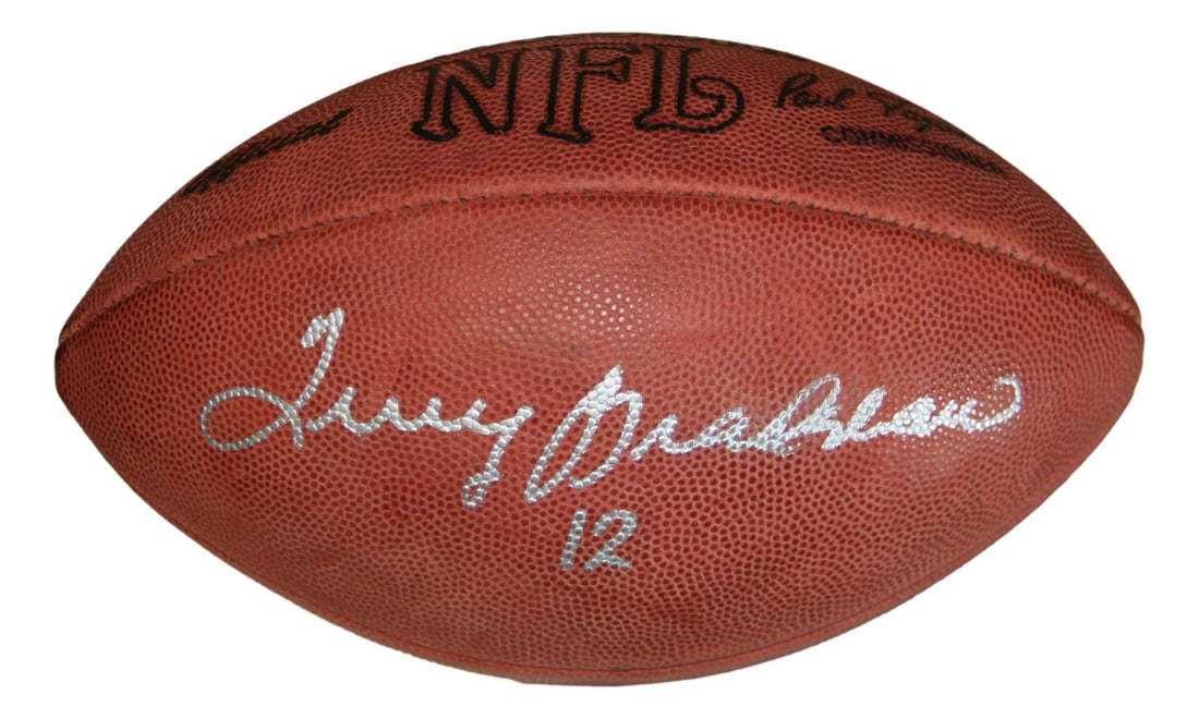 Terry Bradshaw Signed NFL Leather Football Beckett Authenticated Steelers (1 of 3)