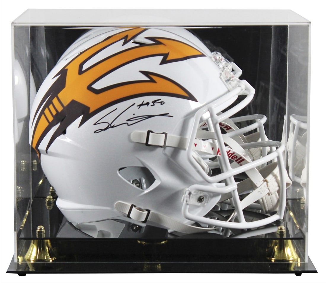Sam Leavitt Autographed Arizona State White Helmet with Beckett Authentication (1 of 5)