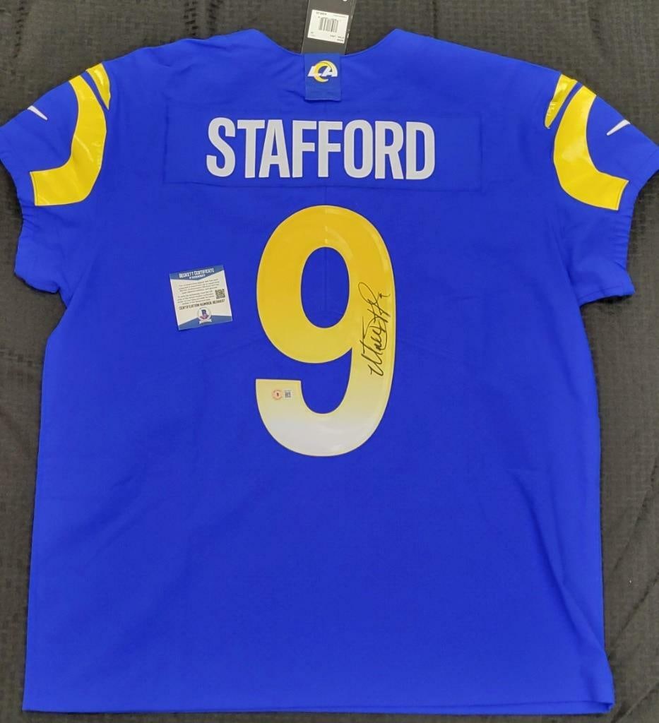 Matthew Stafford Autographed LA Rams Nike On-Field Jersey with Beckett COA (1 of 6)