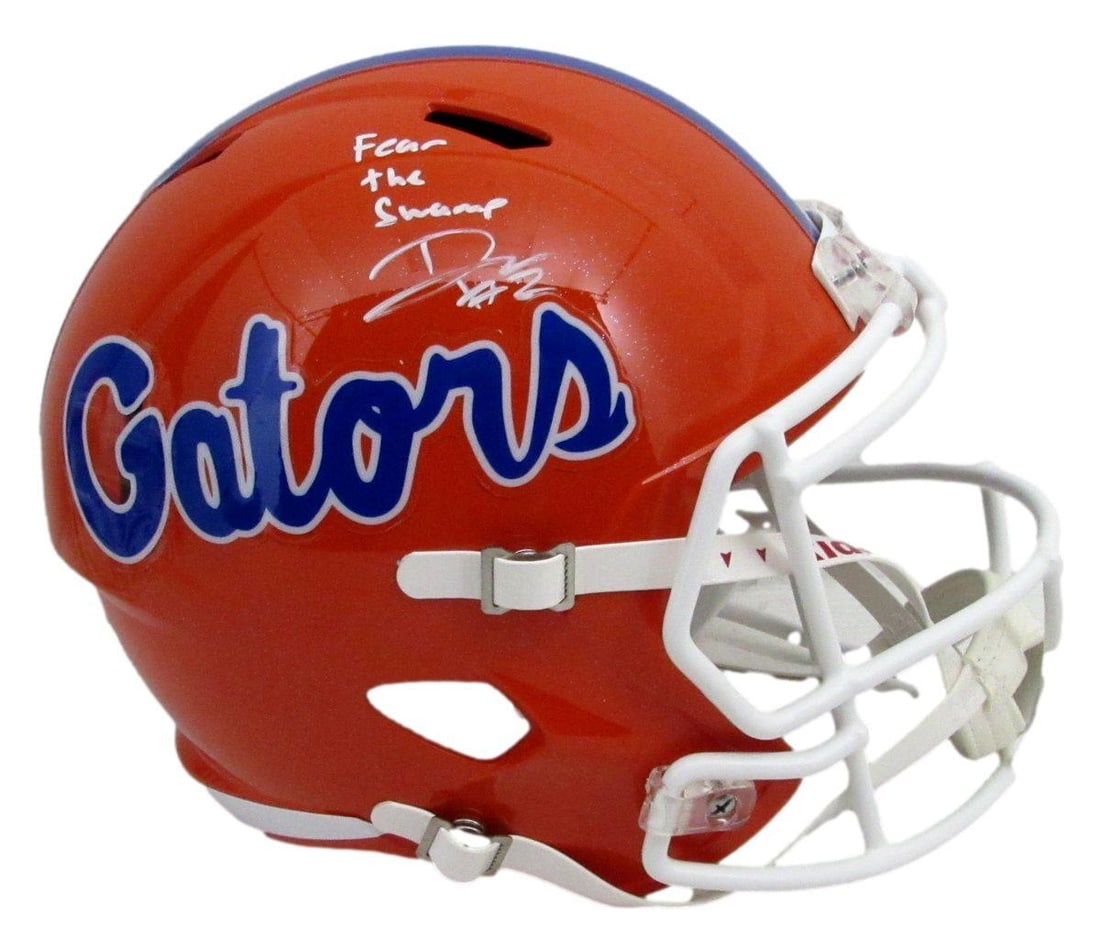 Florida Gators Orange Helmet Autographed and Inscribed by D J Lagway JSA Authenticated (1 of 6)