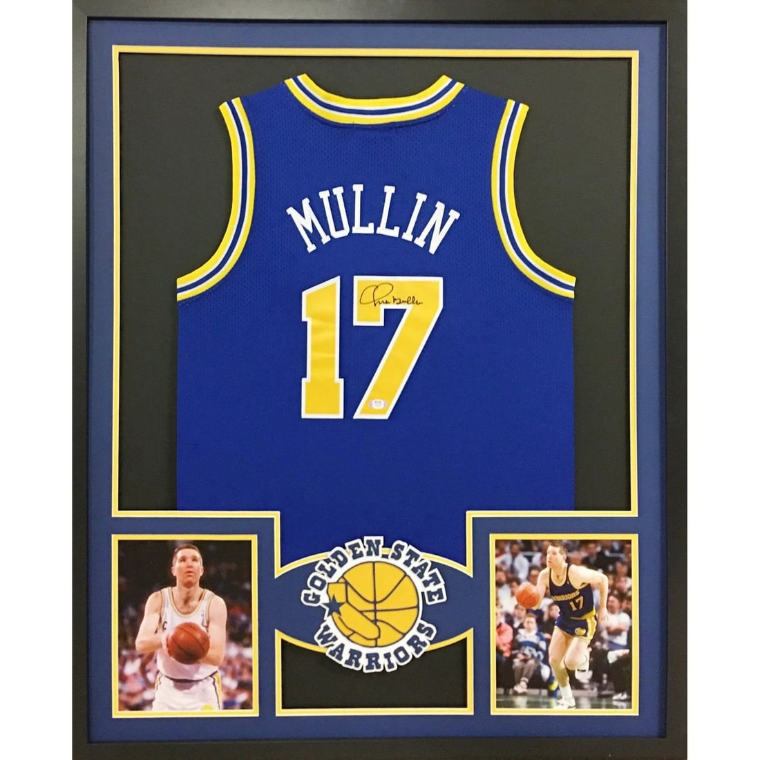 Chris Mullin Autographed Framed Jersey PSA/DNA Golden State Warriors (1 of 2)