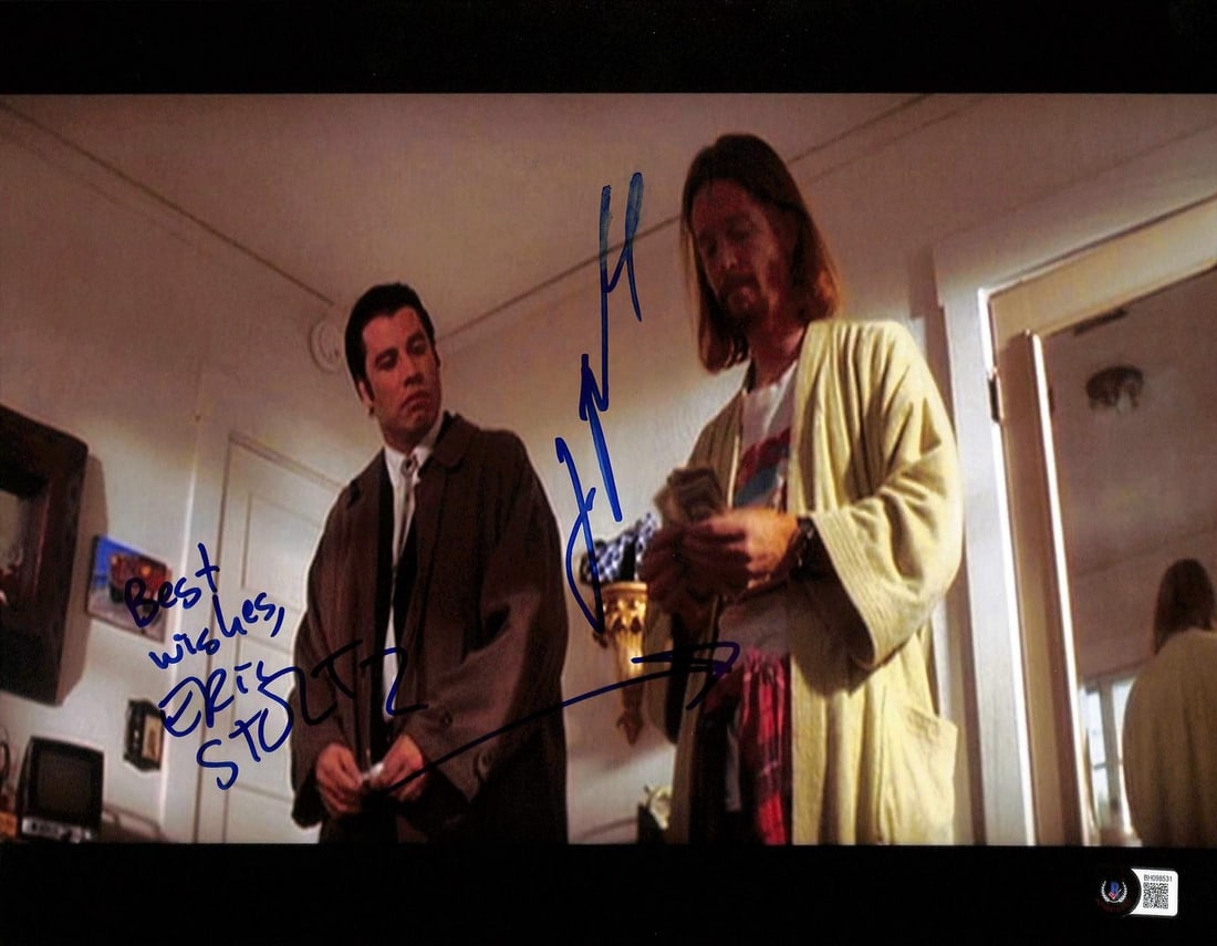 Pulp Fiction 11x14 Photo Signed by Travolta and Stoltz Beckett (1 of 1)