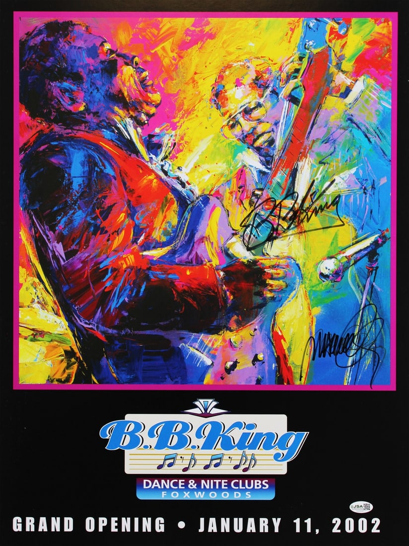 Foxwoods Grand Opening Poster Signed by B.B. King with JSA COA 18x24 (1 of 2)