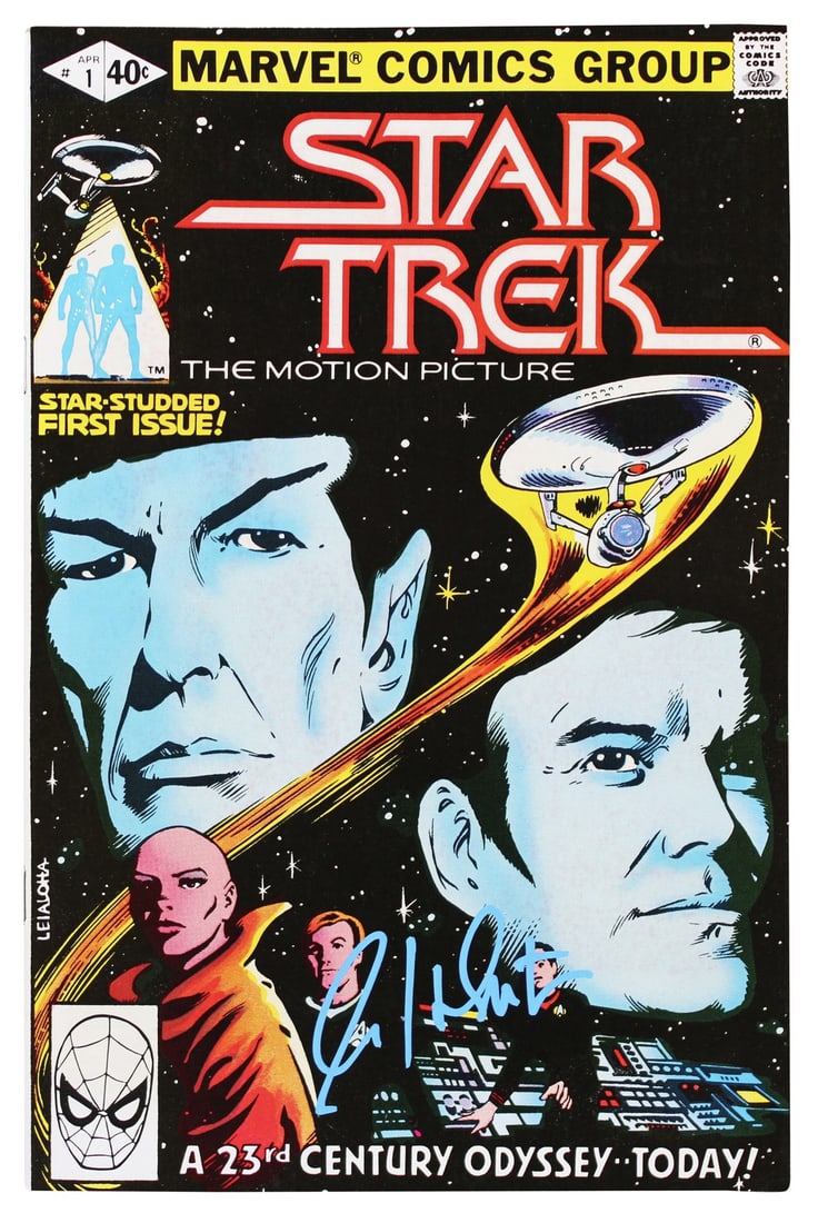 William Shatner Autographed 1980 Star Trek Comic BAS Witnessed (1 of 4)