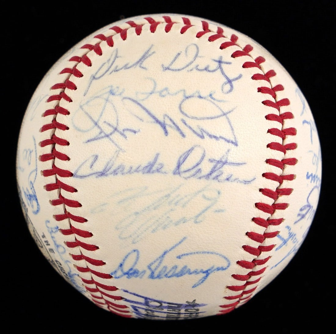 1970 NL All-Star Team Signed Baseball Clemente Mays JSA COA (1 of 9)