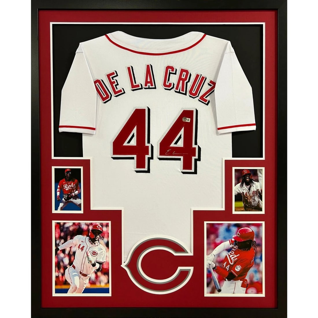 Elly De La Cruz Signed Framed Jersey Cincinnati Reds Beckett Authenticated (1 of 2)