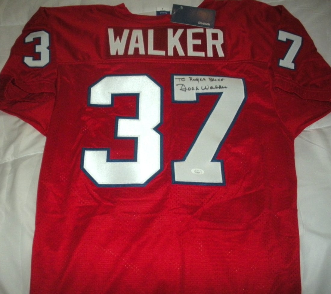 Official Reebok SMU Mustangs Jersey Signed by Doak Walker JSA COA (1 of 4)
