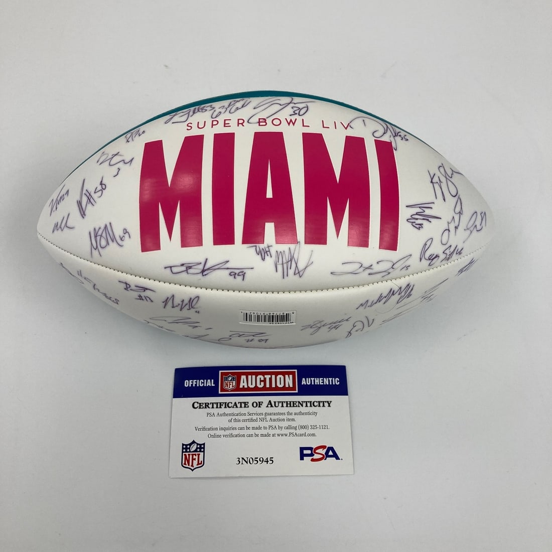 San Francisco 49ers Super Bowl LIV Team Autographed Football PSA DNA COA (1 of 13)