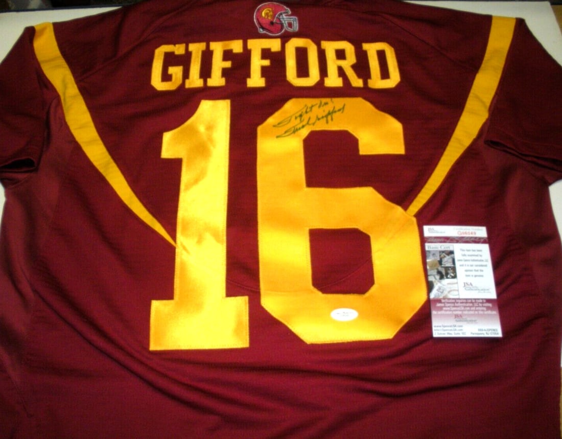 Nike USC Trojans Jersey Signed by Frank Gifford JSA COA Certified (1 of 2)