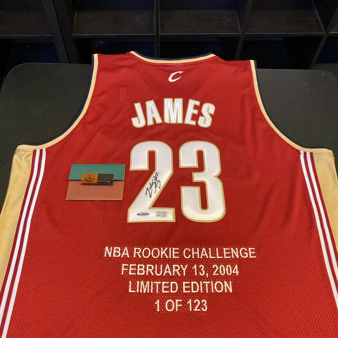LeBron James 2004 Signed Cavaliers Jersey UDA COA Limited Edition 22/123: LeBron James 2004 Signed Cavaliers Jersey UDA COA Limited Edition 22/123 This original 2004 LeBron James signed Cleveland Cavaliers game model jersey showcases a significant piece of basketball memora