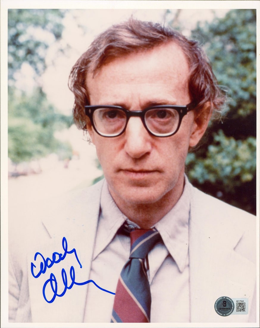 Beckett Authenticated Woody Allen Annie Hall 8x10 Signed Photo Grade 10: Beckett Authenticated Woody Allen Annie Hall 8x10 Signed Photo Grade 10 Original 8x10 photograph from Annie Hall, personally signed by Woody Allen. The autograph is authenticated by Beckett Authentica