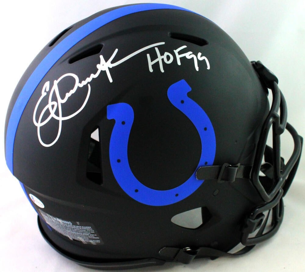 Autographed Indianapolis Colts Eclipse Speed Helmet Eric Dickerson Beckett (1 of 5)
