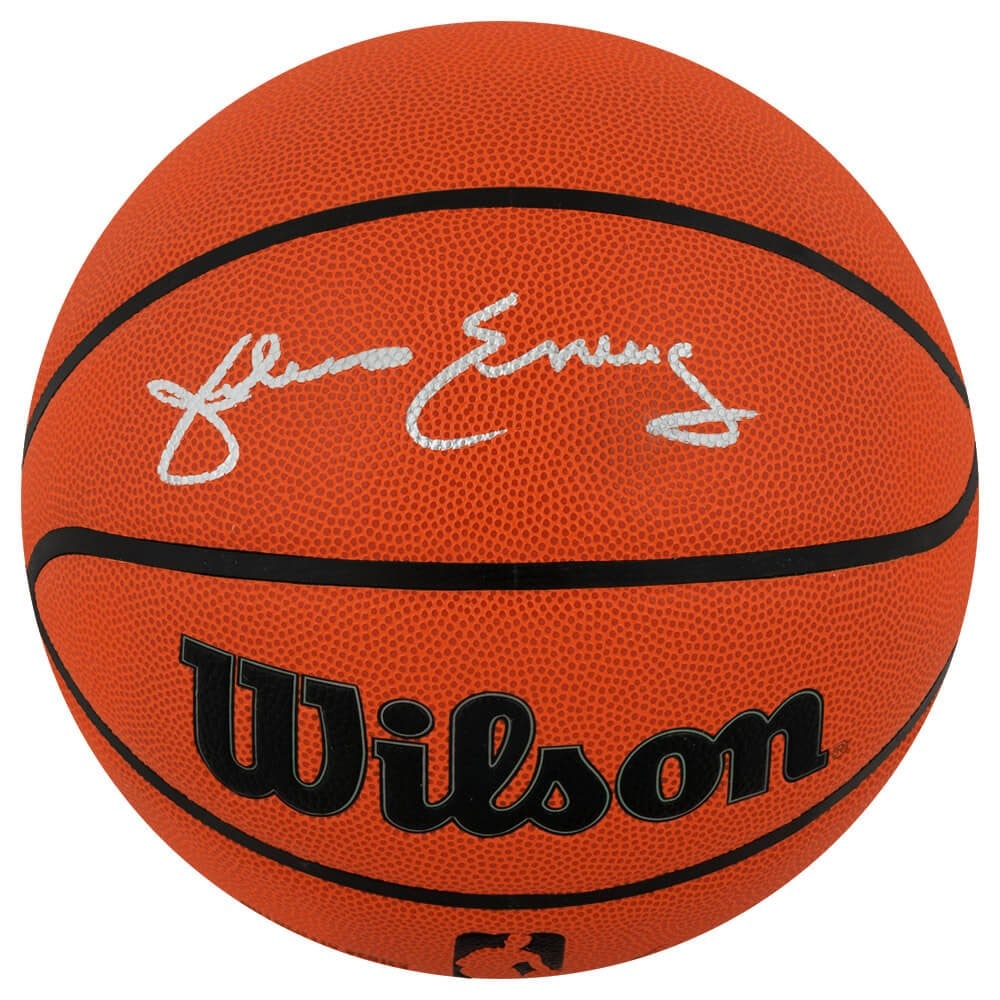 Julius Erving Signed Wilson NBA Basketball with Sports COA (1 of 1)