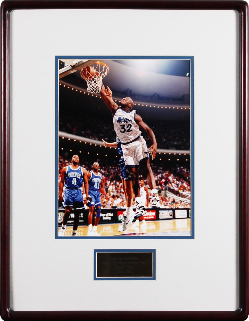 December 1992 NBA Rookie Award Presented to Shaquille O'Neal Orlando Magic: December 1992 NBA Rookie Award Presented to Shaquille O'Neal Orlando Magic This is the original December 1992 Coca-Cola Classic NBA Rookie of the Month Award personally given to Shaquille O'Neal durin