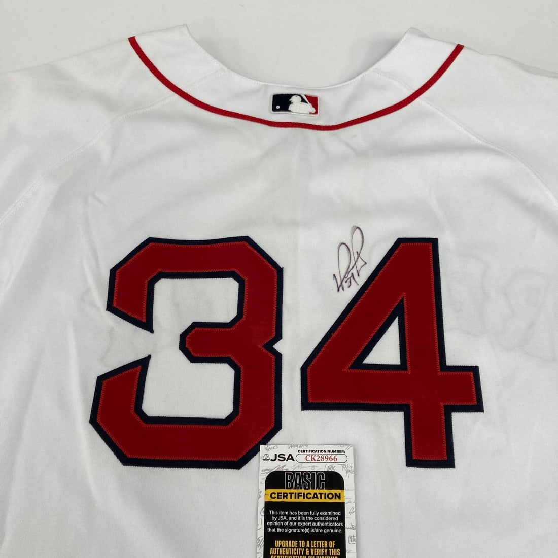 Boston Red Sox Russell game issued jersey signed by David Ortiz JSA (1 of 7)