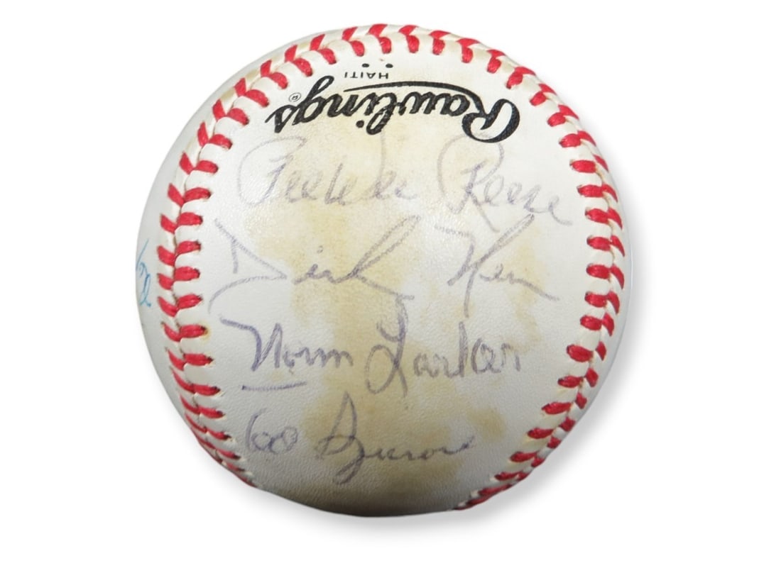 1982 Old-Timers Game Baseball Signed by Marichal Moon Erskine and Others (1 of 8)