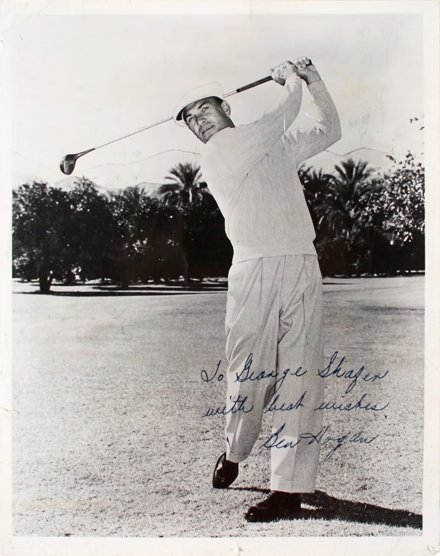 Ben Hogan Signed 8x10 Golf Photo Inscribed to George Shafer Beckett Authenticated (1 of 3)