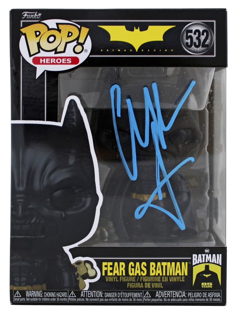 BAS authenticated Christian Bale signed Batman Begins Fear Gas Funko Pop 532 (1 of 7)