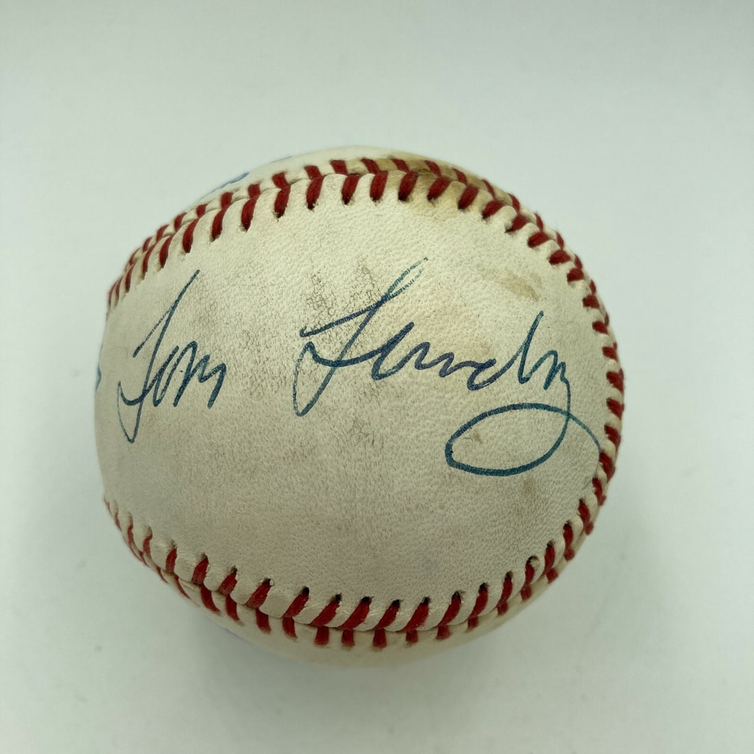 Tom Landry Autographed Baseball Dallas Cowboys NFL JSA Certified Rare (1 of 3)