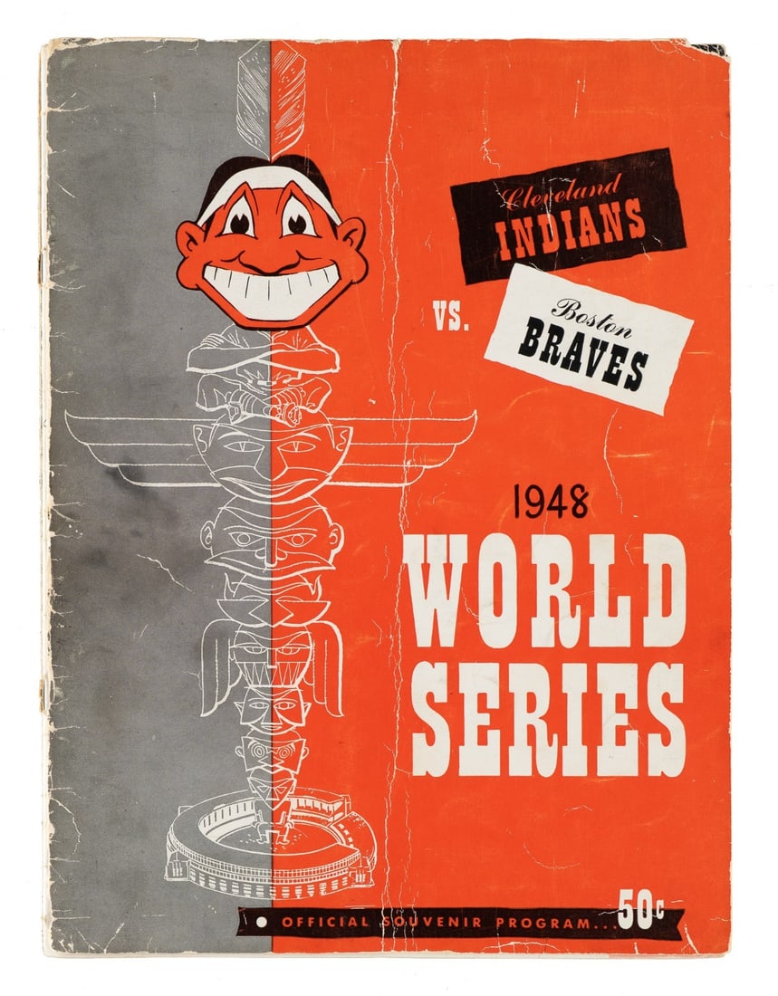 PSA DNA 1948 Cleveland Indians World Series program 23 autographs: PSA DNA 1948 Cleveland Indians World Series program 23 autographs This original 1948 World Series program commemorates the championship victory of the Cleveland Indians. Issued for the series against 
