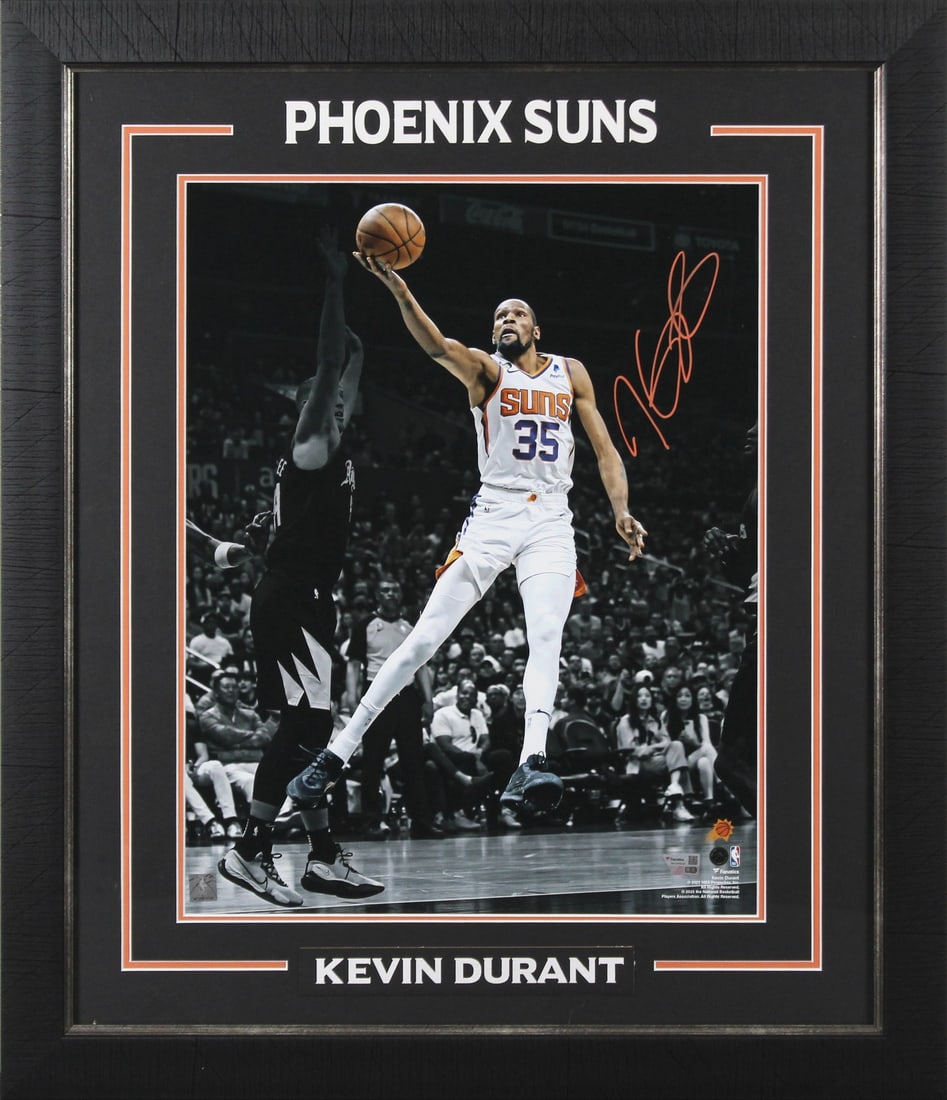 Kevin Durant Signed Phoenix Suns 16x20 Photo Framed with Fanatics Authentication (1 of 3)