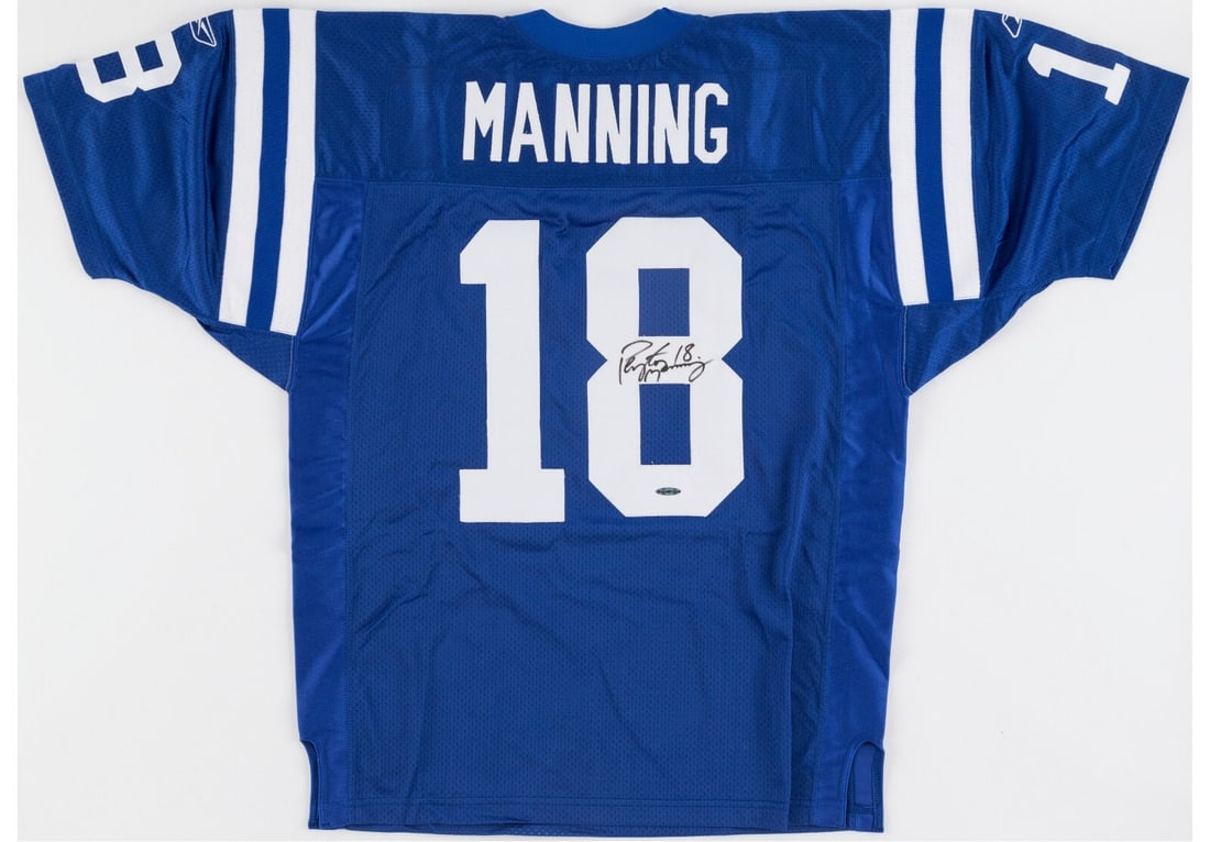Peyton Manning Signed Colts Game Jersey Upper Deck COA: Peyton Manning Signed Colts Game Jersey Upper Deck COA This is a pre-owned Indianapolis Colts game model jersey signed by football legend Peyton Manning. The jersey features a hologram and Certificate