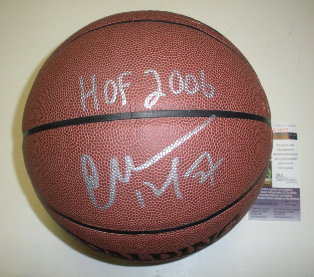 Signed Basketball Charles Barkley JSA COA Philadelphia 76ers Suns HOF MVP (1 of 3)