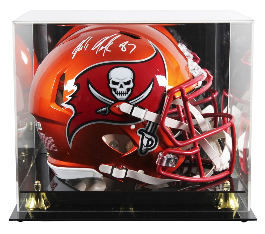 Rob Gronkowski Signed Buccaneers Flash Helmet with Beckett Authentication (1 of 4)