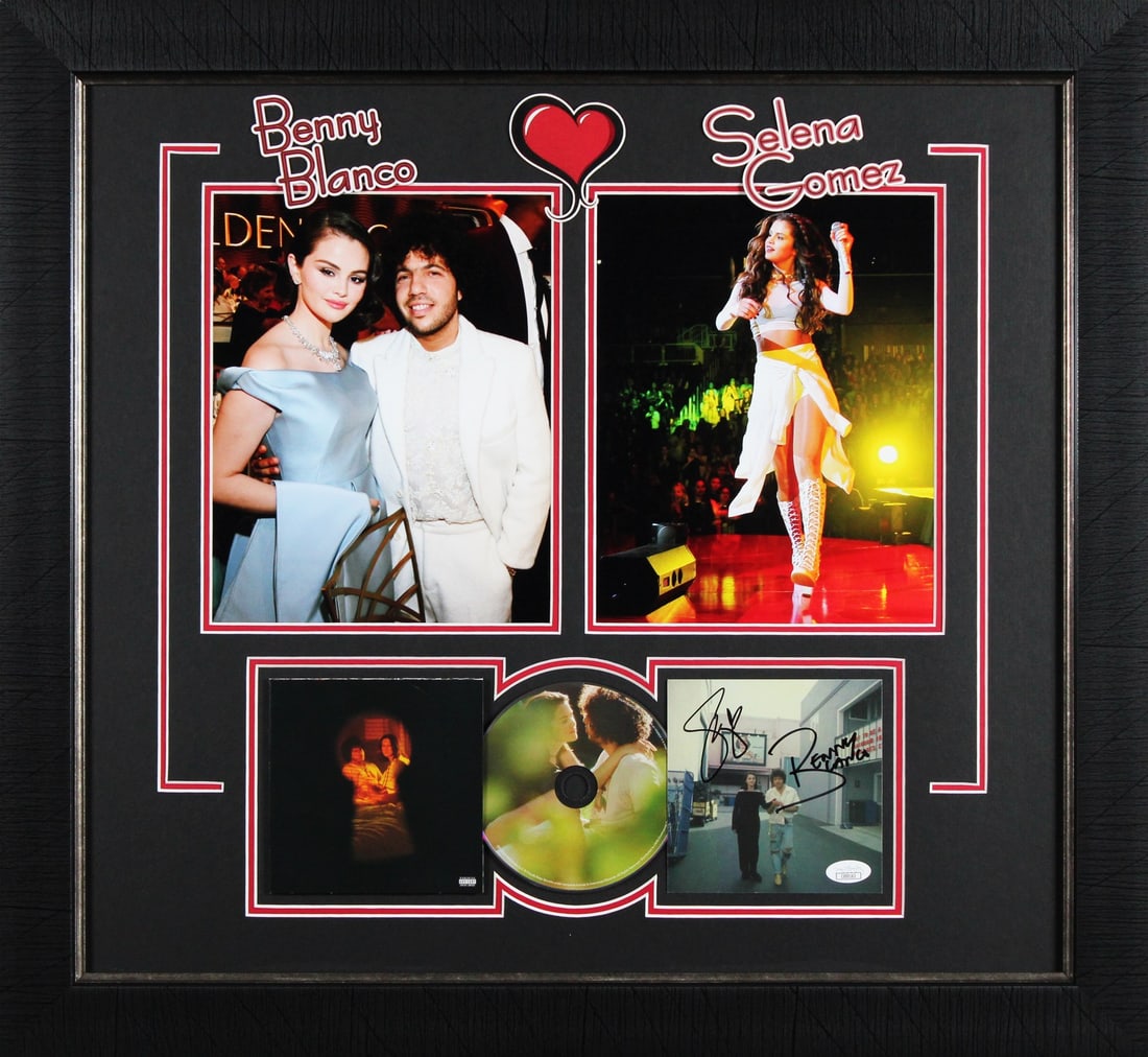 Selena Gomez Benny Blanco Signed Framed I Said I Love You First CD Insert JSA: Selena Gomez Benny Blanco Signed Framed I Said I Love You First CD Insert JSA This autographed and professionally framed CD insert of "I Said I Love You First" features the signatures of Selena Gomez 