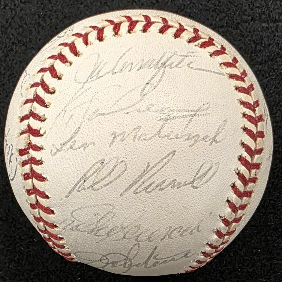 JSA authenticated 1985 Los Angeles Dodgers signed baseball with 21 autographs (1 of 8)